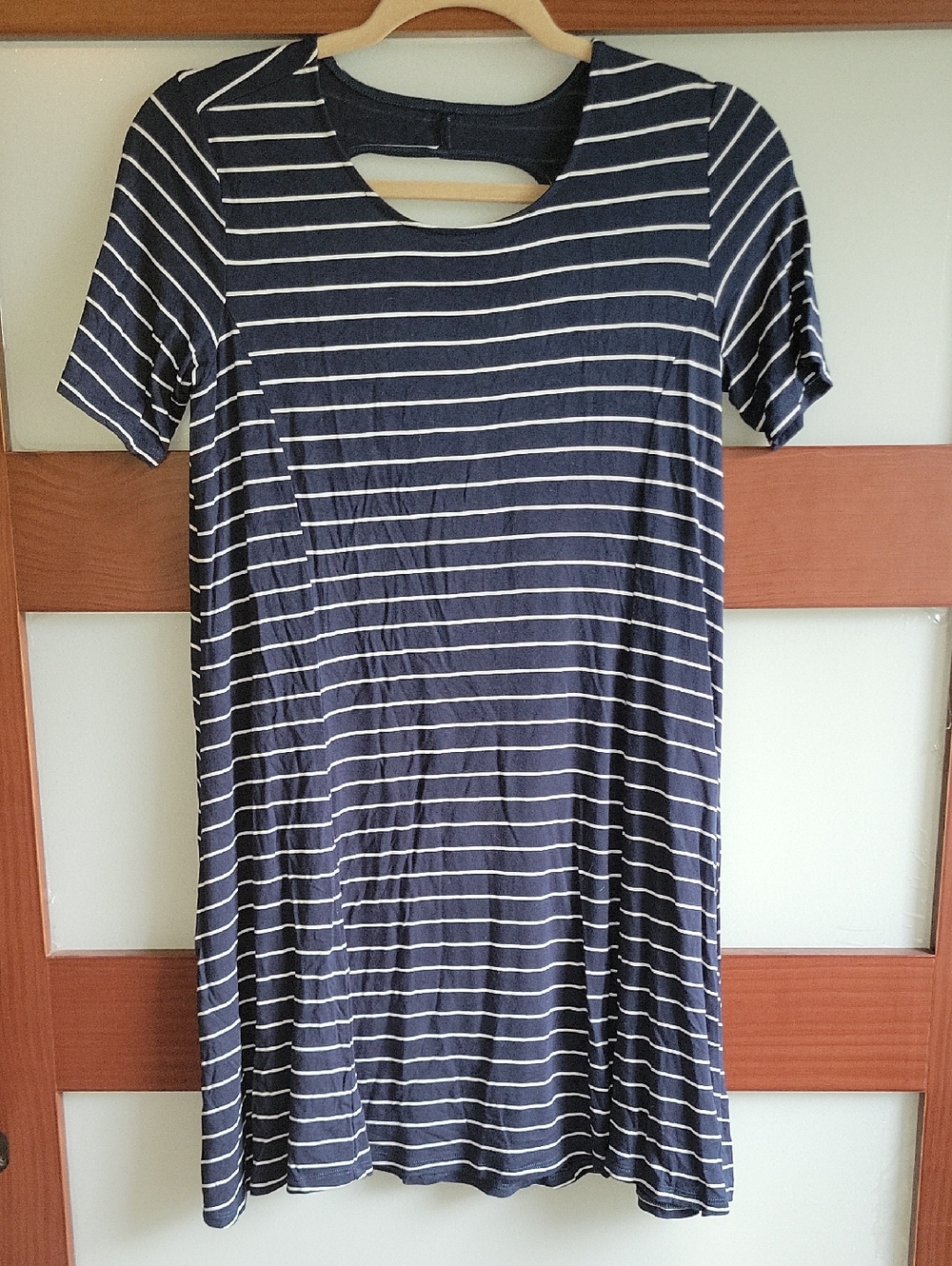 Abercrombie & Fitch Navy and White Women's Dress